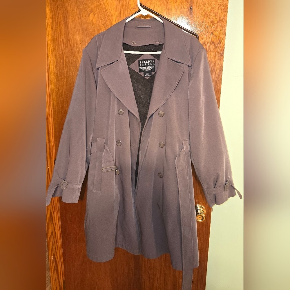 American Bazaar Elegant Brown Trench Coat